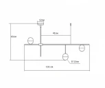 Потолочная люстра Kink Light Навия 07636-3,20