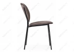 Стул Woodville на металлокаркасе Саранда кофе / черный глянец 494361