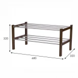 Обувница Атлас средне-коричневый от фабрики Mebelik