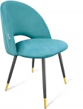 Стул SHT-ST34-1/S95-1 голубая пастель/чёрный муар/золото Sheffilton 8778629302