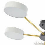 Потолочная люстра на штанге Arte Milano Ferrara 252006/5 Bk/Wh (LED, 220V, круглые)
