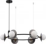 Подвесной светильник ST Luce Noon SL1521.413.06 Черный/Дымчатый, Белый G9 6*5W 4000K (220V, на тросе)