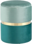 Пуф Кэрри с ящиком велюр бирюзовый УТ000025556