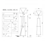 Торшер ST Luce Menola SLE302.405.01 (220V, выключатель, куб)