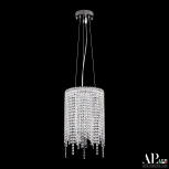 Подвесная люстра светодиодная с пультом APL LED Sicilia SH01.25.B.LED-DIM.Ni (220V, хрусталь, на тросе)