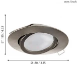 Встраиваемый точечный светильник Eglo Tedo 31688 (220V)