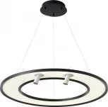 Подвесной светильник светодиодный со спотами Crystal Lux CONTOUR SP50W LED BLACK (220V, на тросе)