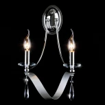 Бра Eurosvet Adelia 60064/2 хром (220V, хрусталь Strotskis, подвески, подсвечник, свеча)