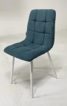 Стул CHILLI UF860-12B зеленый хром, ткань/ белый каркас
