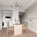 Потолочная люстра на штанге Arte Milano Napoli-320007 320007/3+3 CR.BK (220V)