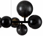Люстра подвесная Molecola V000196 (11018/10P Black) (220V, на тросе, шар)