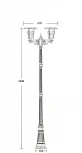 Наземный фонарь Oasis Light TOKIO 2 68910A 18 Bl