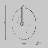 Настенный светильник Maytoni Mare MOD305WL-03CH (220V, круглые)