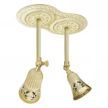 Спот Fede San Sebastian Two FD1066FOP (220V, цветы, круглые, под старину)