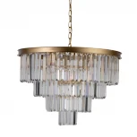 Подвесная люстра каскадная Loft IT Prism Clear 10019/600C (220V, хрусталь, на цепи)