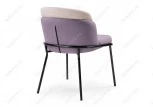 Стул Woodville на металлокаркасе Сиолим сливовый / кремовый / черный глянец 494469