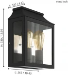 Настенный светильник уличный Eglo Soncino 97294