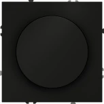 Диммер поворотно-нажимной 600 Вт (черный матовый) Voltum S70 VLS070308