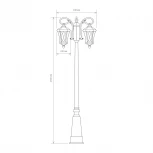 Наземный фонарь Elektrostandard Virgo капучино GLXT-1450F/2 (220V, IP44)