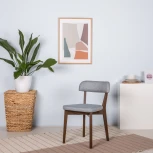 Стул R-Home Франк Грей /Темный орех