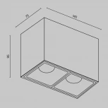 Потолочный светильник Maytoni Alfa LED C065CL-02-L12W4K-W 4000K 2x12W