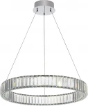 Подвесной светильник Citilux Чезаре CL338161 (регулировка яркости, LED, 220V, хрусталь, пульт управления, на тросе, кольцо)