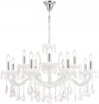 Подвесная люстра Crystal Lux BLANCA re SP12 (220V, подвески, на цепи, подсвечник, свеча)