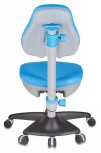 Кресло детское Бюрократ KD-2 светло-голубой TW-55 крестовина пластик