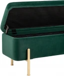 Банкетка Stool Group Болейн с ящиком велюр зеленый УТ000035334
