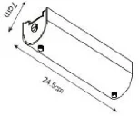 Настенный светильник линейный с выключателем Arte Lamp Tratto A4101AP-1WH