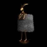 Настольная лампа Loft It Lapine 10315/B Grey fluff (220V, выключатель, животные)