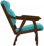 Кресло Вега 10 ткань бирюза, каркас орех от фабрики Mebelik