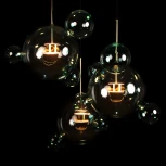 Подвесной светильник Loft It Bolle 2027-D3 Blue (LED, 220V, на проводе, шар, молекулы)