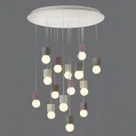 Подвесная люстра Mantra Galaxia 7701 (220V, подвески, на проводе, шарики, куб)