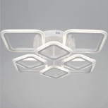 Потолочная люстра светодиодная на штанге с пультом регулировкой яркости и цветовой температуры Reluce 05106-0.3-4+4 WH (220V)