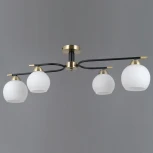Потолочная люстра на штанге ILLUMICO IL0638-4CSQ-24 AB BK LIBRA (220V)