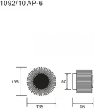 Настенный светильник Divinare Aurora 1092/10 AP-6 (LED, 220V, круглые)