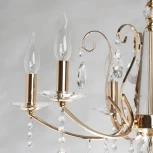 Подвесная люстра De City Свеча 683014606 (220V, хрусталь, подвески, на цепи, подсвечник, свеча)
