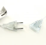 Светодиодная гирлянда Feron CL25 48607 занавес Звездочки 2*1м + 3м 220V 2700K, статичная, c питанием от сети, прозрачный шнур