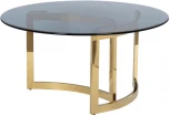 Журнальный стол Garda Decor 47ED-CT062GOLD (Золото/Прозрачный,Дымчатый)