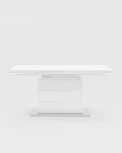 Стол обеденный Stool Group Глазго раскладной 160-215*90 глянцевый белый УТ000003499