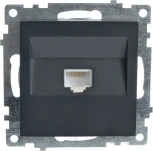 Розетка Ethernet RJ-45 (черный) Stekker Катрин 39613
