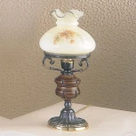 Интерьерная настольная лампа в виде керосиновой лампы P.2812M Reccagni Angelo 2812 P 2812M (220V, фонарь, под старину, керосиновая лампа)