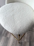 Барный стул GLADE NINI-01 Белый, teddy / золотой каркас M-City 629M04978