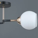 Потолочная люстра на штанге ILLUMICO IL0689-2CSQ-24 BK FGD LIBRA (220V)