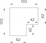 Угловое соединение Denkirs Smart TR3041-AL