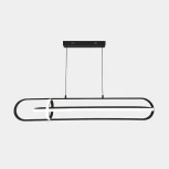 Подвесной светодиодный светильник с таймером Escada Orbital 10255/3LED 65Вт, с ПДУ, металл/силикон, черный (220V, на проводе)