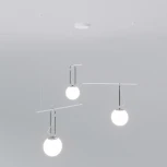 Подвесной светильник Riche 70143/3 белый Eurosvet (220V, на тросе, шарики)