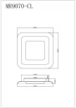 Потолочный светодиодный светильник MyFar Sao MR9070-CL (регулировка яркости, 220V, пульт управления, круглые)
