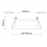Встраиваемый точечный светильник ST Luce Misura ST208.418.01 (220V)